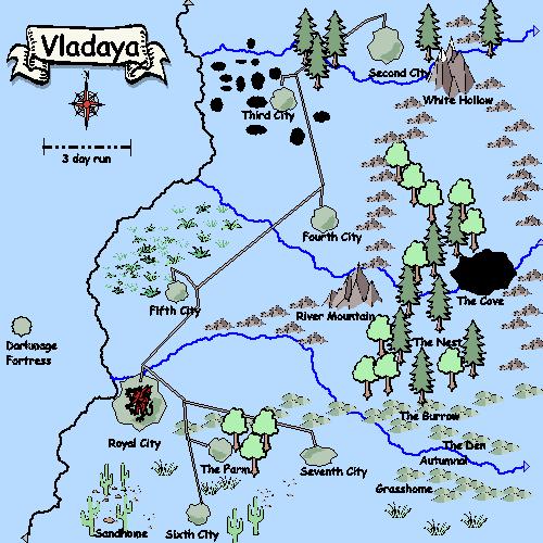 Vladaya - Bonded fantasies World Map
